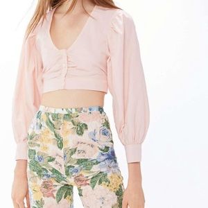 Urban Outfitters Alanis Puff Sleeve Blouse